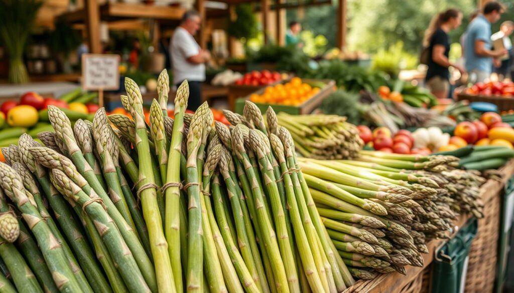 Einkauf von Qualitätsspargel