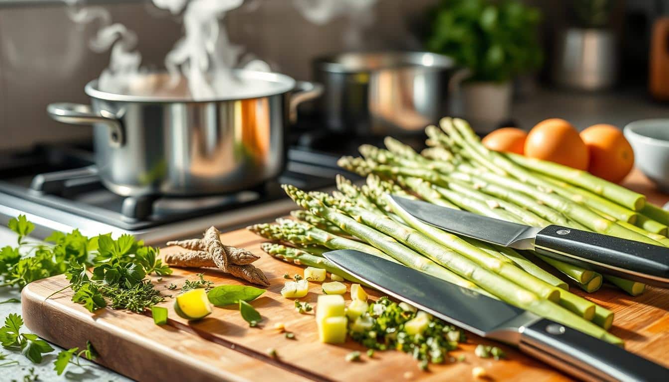 Grünen Spargel Kochen