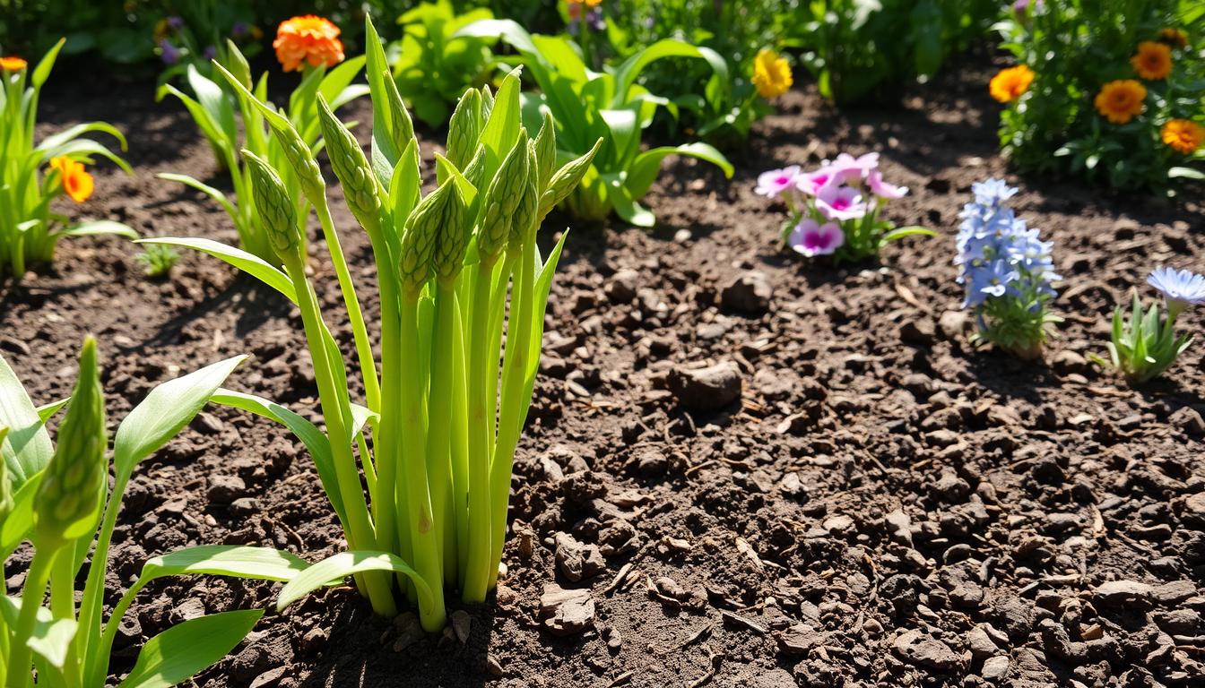 Grüner Spargel Anbau