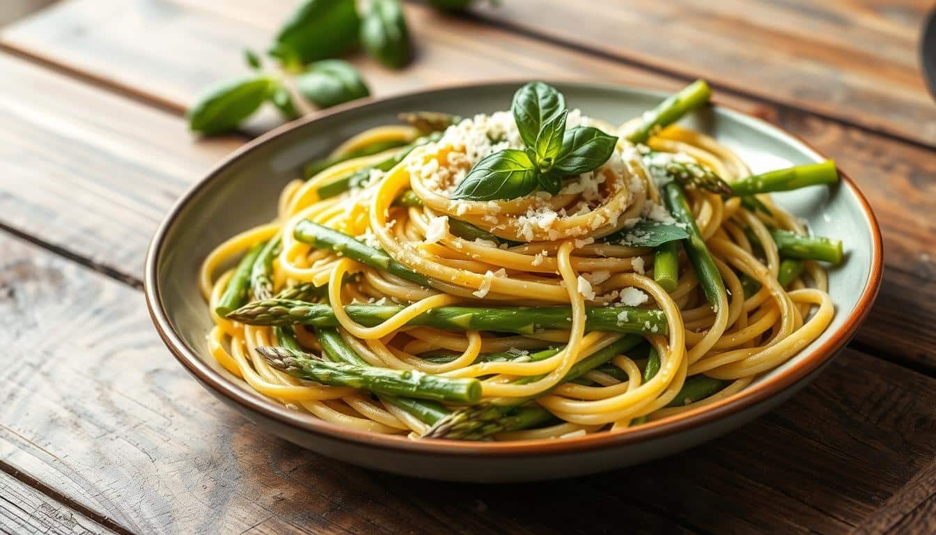 Grüner Spargel Pasta