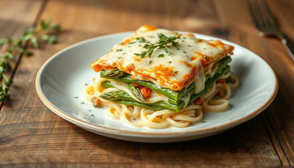 Spargel Lasagne