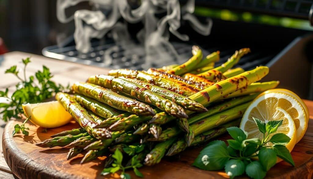 Spargel auf dem Grill