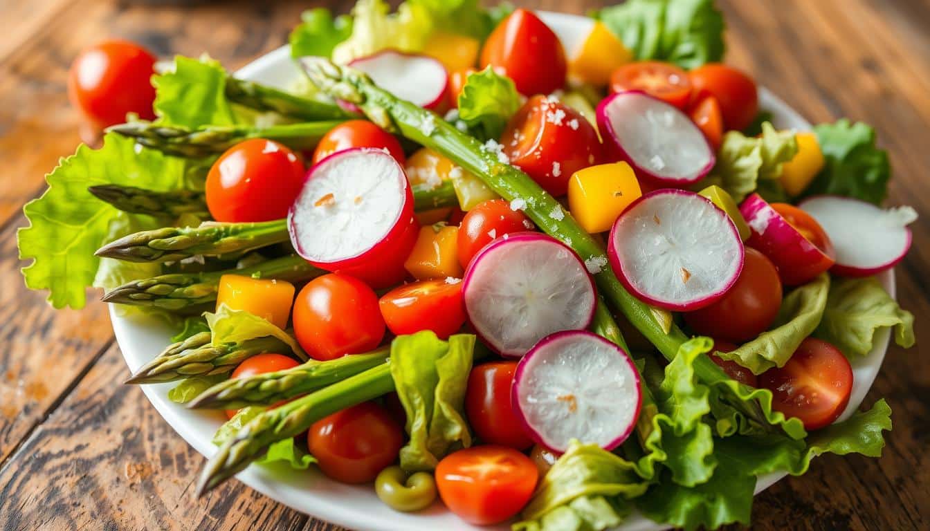 Spargel im Salat